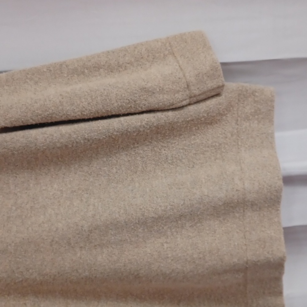 Thread & Supply Vita Oatmeal Boucle Open Front Cardigan Jacket Size XL Coatigan - Picture 12 of 15